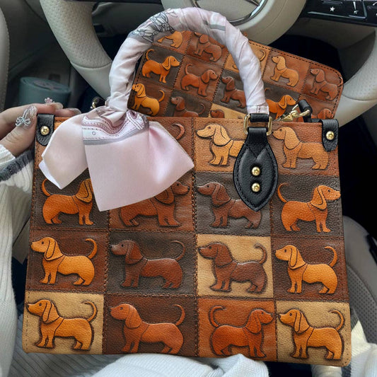 Dachshund Leather Bag Piece Of Love