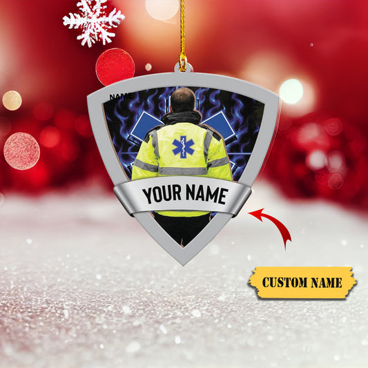 Leprints Personalized EMS EMT Paramedic Christmas Ornament 2023 Custom EMT Uniforms Ornament Paramedic Ornament for Doctor Gifts for Doctor Surgery Medical55, Ornament Decoration, Ornament For Gift, Ornament Christmas