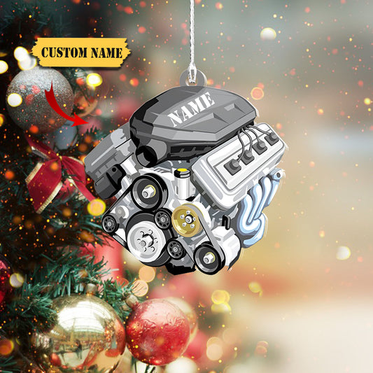 Mechanic custom shaped acrylic christmas Ornament, gift for Mechanic, Ornament Decoration, Ornament For Gift, Ornament Christmas