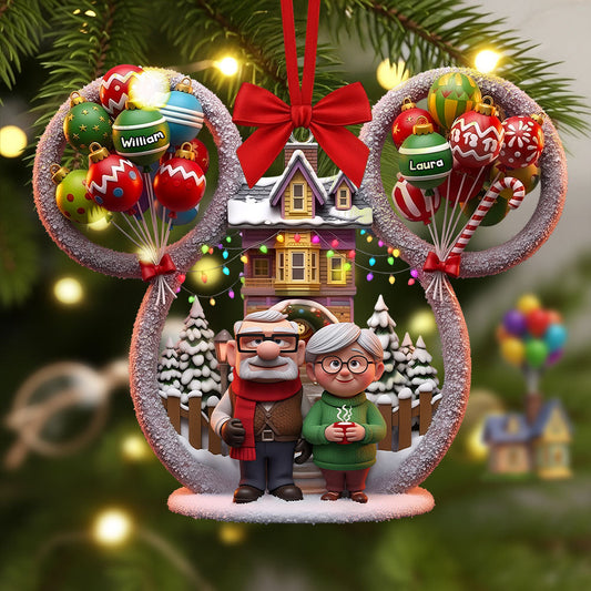 Cartoon Couple Ornament - Personalized Gifts For Couple