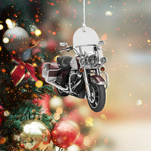 Motorcycle Ornament – Road King, Christmas Gift for Motorcycle lover, Ornament Decoration, Ornament For Gift, Ornament Christmas
