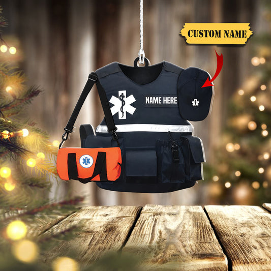 Paramedic Uniform Personalized Flat Ornament Gift For Paramedic Workers, Ornament Decoration, Ornament For Gift, Ornament Christmas