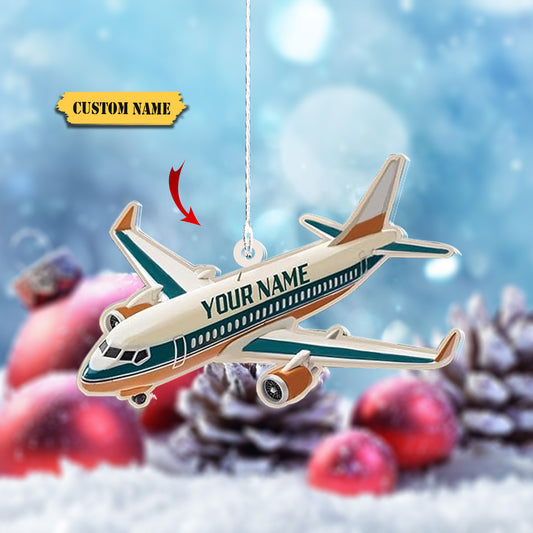 Personalized Airplane Ornaments for Christmas Tree, Ornament Decoration, Ornament For Gift, Ornament Christmas