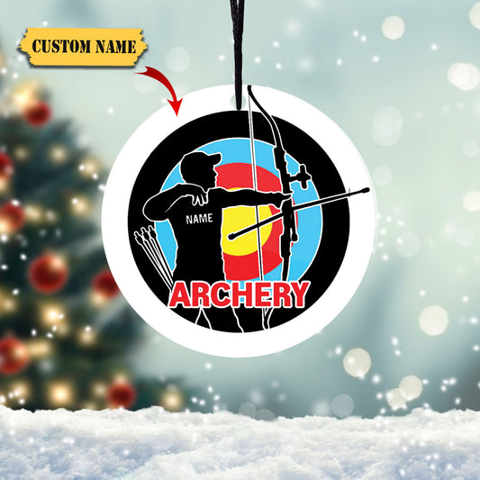 Personalized Archery Christmas Ornament, Christmas gift, Ornament Decoration, Ornament For Gift, Ornament Christmas