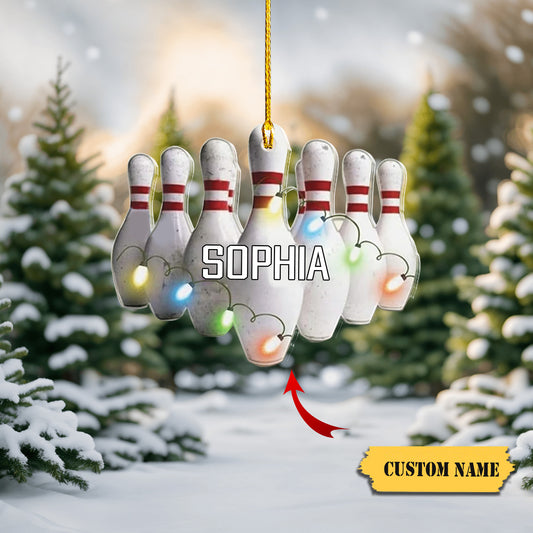 Personalized Bowling Ornament, Gifts Bowling Team, Bowling Xmas, Bowling Christmas Ornament, Bowling Ball Ornament, 2023 Bowling Ornament, Bowler Ornament, Ornament Decoration, Ornament For Gift, Ornament Christmas