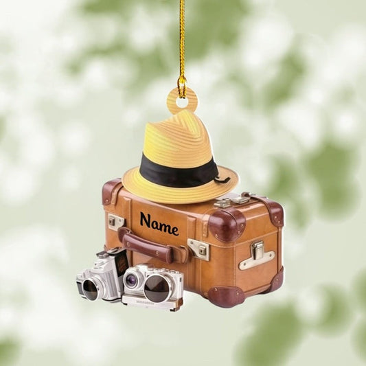 Personalized Camera Bag Christmas Ornament123, Ornament Decoration, Ornament For Gift, Ornament Christmas