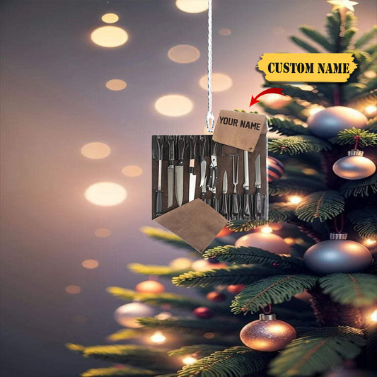 Personalized Chef Christmas Ornament 2023, Cooking Christmas Ornaments, Chef Uniform Ornament 3, Ornament Decoration, Ornament For Gift, Ornament Christmas
