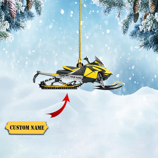 Personalized Customized Snowmobile Shoes Acrylic Christmas Ornament for Snowmobile Lovers1, Ornament Decoration, Ornament For Gift, Ornament Christmas