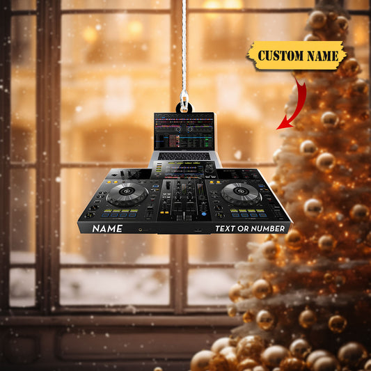 Personalized Deejay Christmas Ornament, DJ Ornament, Christmas Gift Deejay, Ornament Decoration, Ornament For Gift, Ornament Christmas