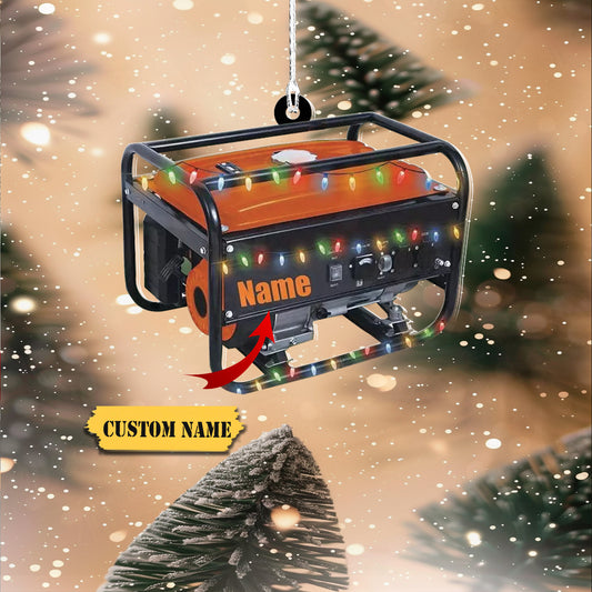 Personalized Engine-generator Electric Christmas Ornament Generator Petrol engin, Ornament For Him, Gift For Him, Ornament Christmas