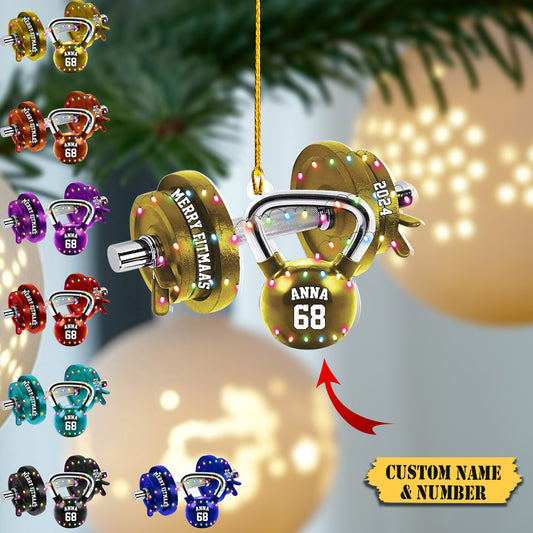 Personalized Fitness Ornament Fitness Gift Sport Fitness Christmas Ornament 2023 Fitness Christmas Ornaments Gift for Gym Lovers Xmas 645654, Ornament Decoration, Ornament For Gift, Ornament Christmas