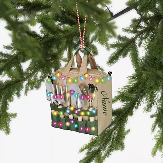 Personalized Gardening Christmas Ornament, Planting Gardener Xmas Ornament 2, Ornament Decoration, Ornament For Gift, Ornament Christmas