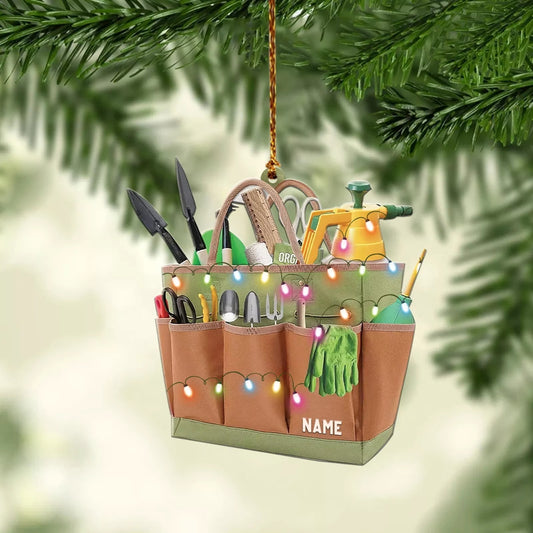 Personalized Gardening Tools Christmas Ornament, Gardening Plant Flower Bloom 123, Ornament Decoration, Ornament For Gift, Ornament Christmas