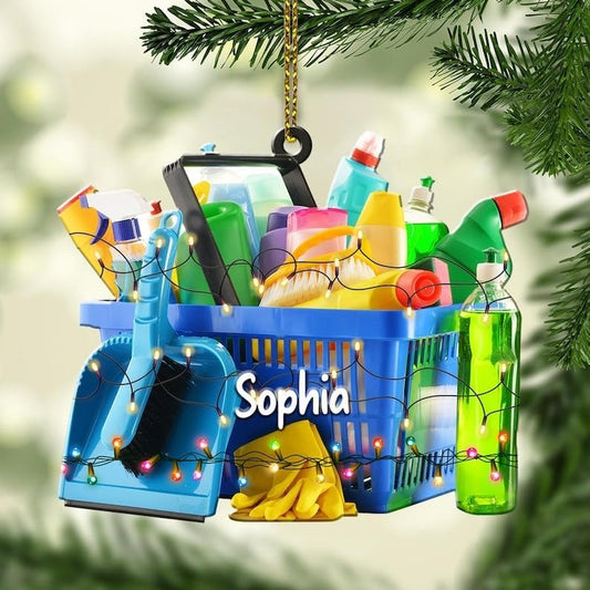 Personalized Housekeeping Christmas Ornament, Housekeeping Keepsake, Janitor Cleaning Lady Ornament,Cleaning Service Christmas Ornament457897878, Ornament Decoration, Ornament For Gift, Ornament Christmas