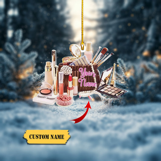 Personalized Makeup Tools Christmas Ornament 2023, Makeup Box Christmas Ornament Gift for Makeup Artist, Christmas Tree Decor for Makeup Shop5433, Ornament Decoration, Ornament Christmas