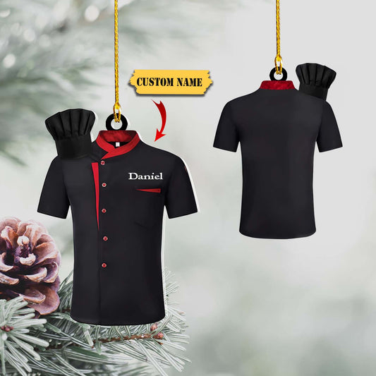 Personalized name Master chef ornament, Christmas gift for Master chef custom shaped acrylic ornament_Style 4_PACK 1 11, Ornament Decoration, Ornament For Gift, Ornament Christmas