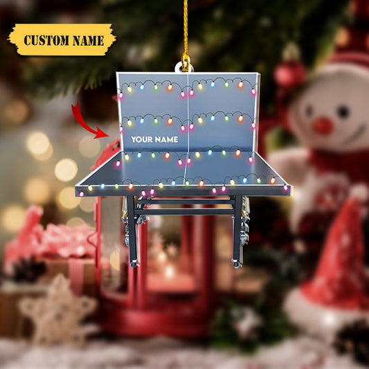 Personalized Padel Tennis Table Christmas Ornament, Tennis Ornament,Tennis Padel, Ornament Decoration, Ornament For Gift, Ornament Christmas