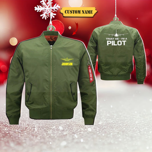 Personalized Pilot Jacket Custom Shaped Acrylic Ornament for Pilot, Ornament Decoration, Ornament For Gift, Ornament Christmas