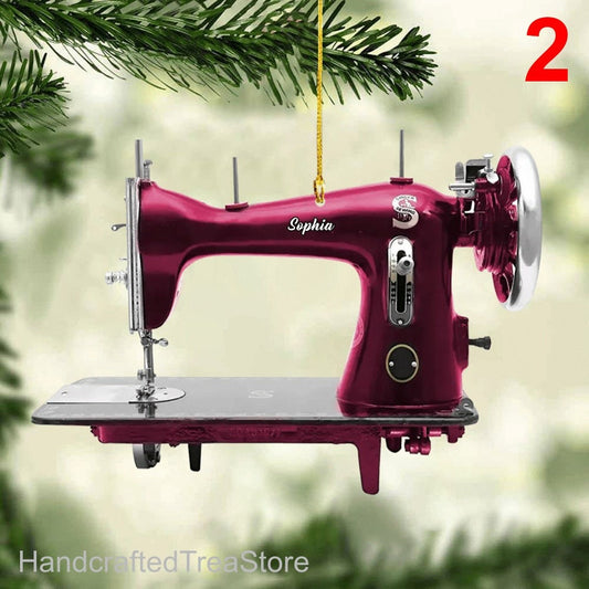 Personalized Sewing Machine Christmas Ornament, Sewing Ornament, Ornament Decoration, Ornament For Gift, Ornament Christmas