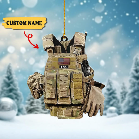 Personalized Us Veteran Christmas Ornament, Us Army Christmas, Veteran Gifts, Ornament For Him, Gift For Him, Ornament Christmas