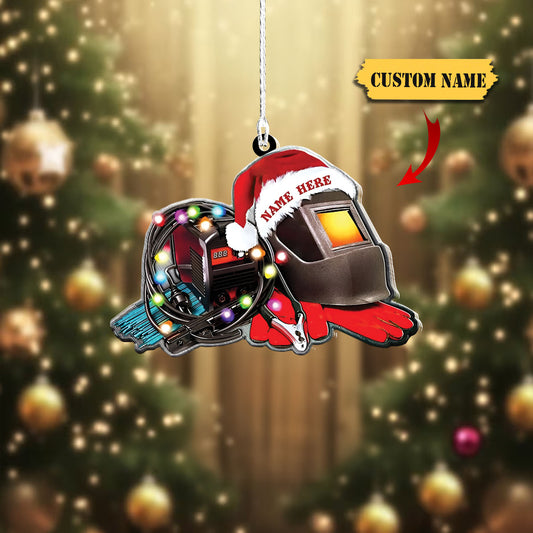 Personalized Welder Christmas Ornament, Welder Ornament, Christmas Gift Welder Lover 2, Ornament For Him, Gift For Him, Ornament Christmas