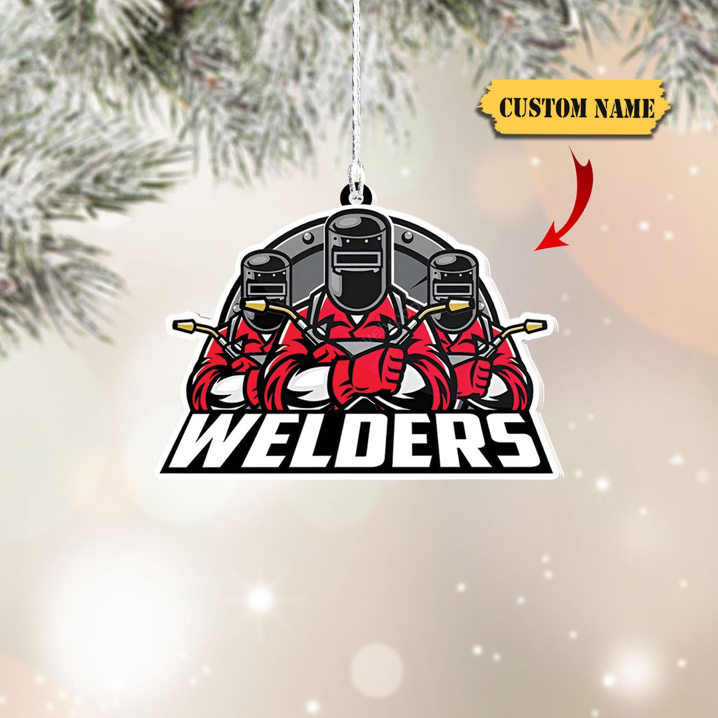 Personalized Welder Christmas Ornament, Welder Ornament, Christmas Gift Welder Lover 4, Ornament For Him, Gift For Him, Ornament Christmas