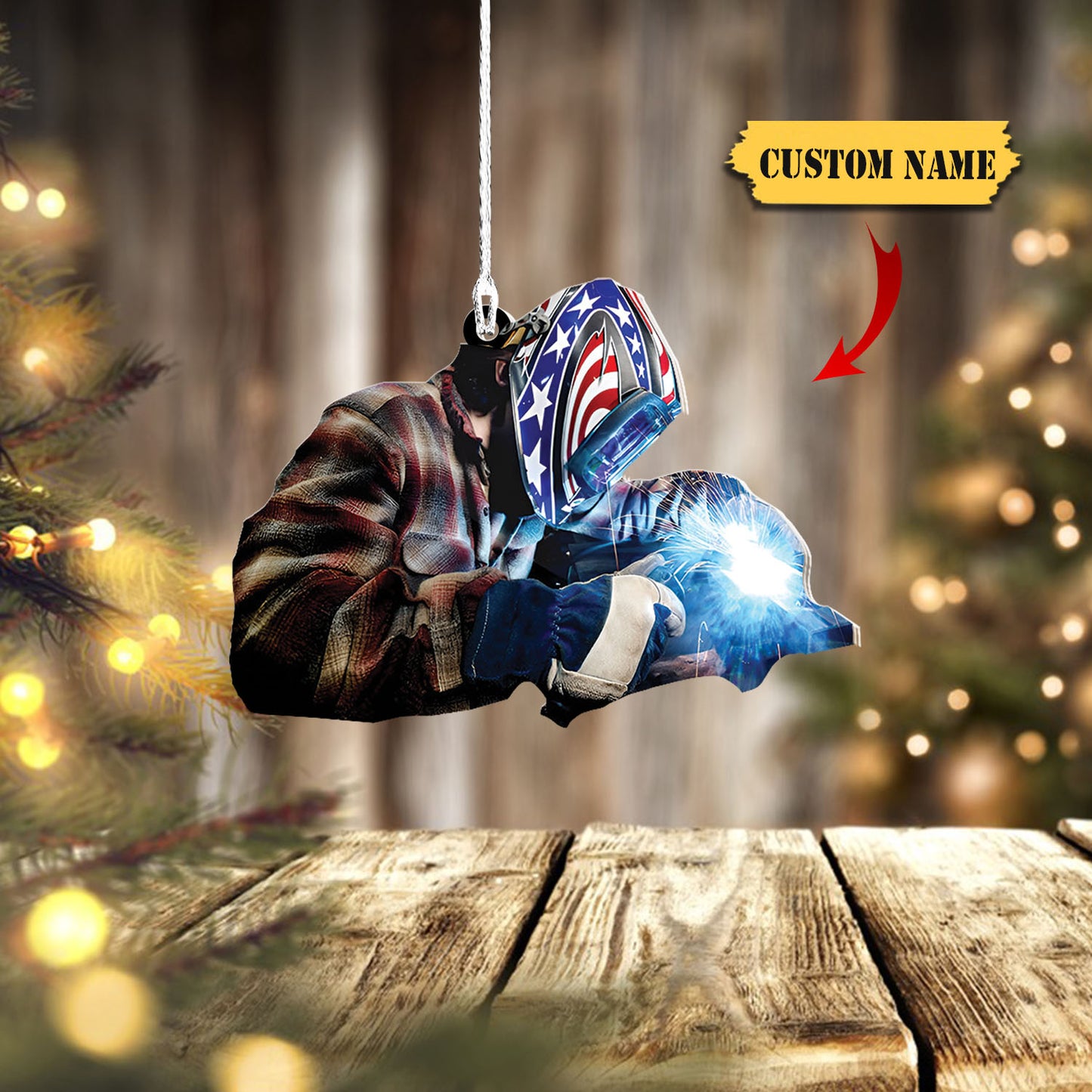 Personalized Welder Christmas Ornament, Welder Ornament, Christmas Gift Welder Lover 5, Ornament For Him, Gift For Him, Ornament Christmas