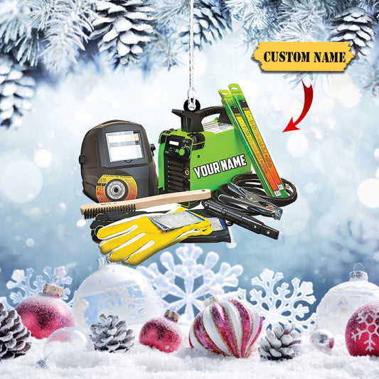 Personalized Welder Christmas Ornament, Welder Ornament for Welder Metal Worker, Gift Welder Lover 4, Ornament For Him, Gift For Him, Ornament Christmas