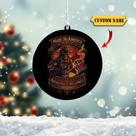 Personalized Welder Christmas Ornament, Welder Ornament for Welder Metal Worker, Gift Welder Lover 5, Ornament For Him, Gift For Him, Ornament Christmas