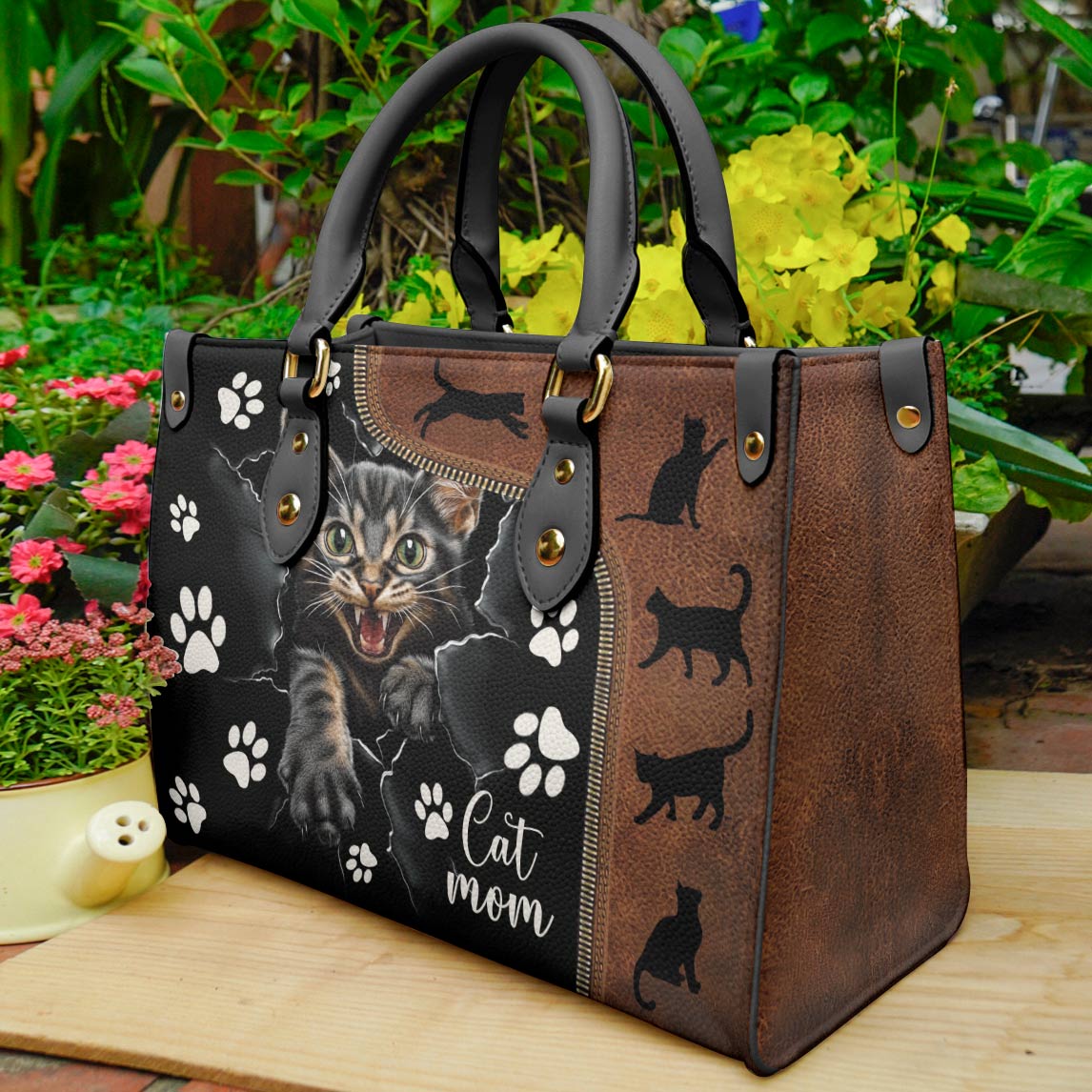 Leather Bag Catmom