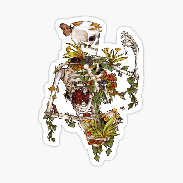 Bones and Botany Sticker
