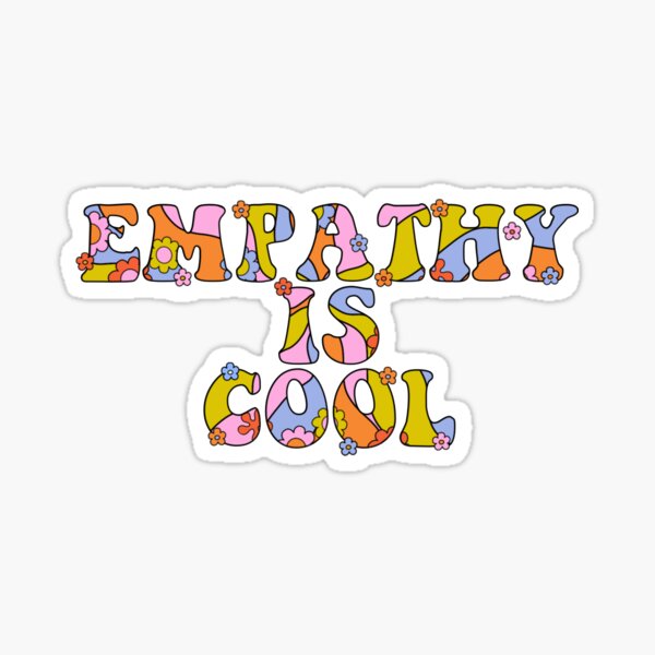Empathy is Cool - The Peach Fuzz Sticker