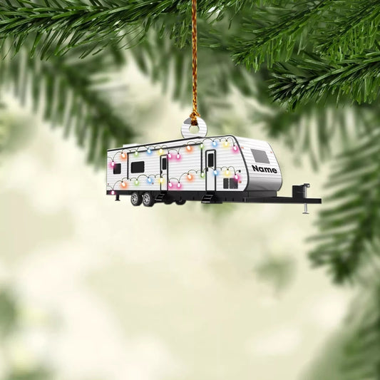 Travel Trailers Christmas Ornament, Camper Van tree hanging Xmas Ornament decor, Ornament Decoration, Ornament For Gift, Ornament Christmas