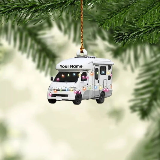 Travel Trailers Christmas Ornament, Camper Van tree hanging Xmas Ornament decor3434, Ornament Decoration, Ornament For Gift, Ornament Christmas