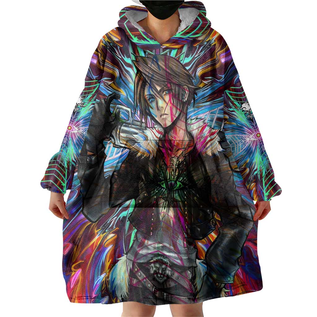 Trippy Squall Final Fantasy 8 Wearable Blanket Hoodie Trippy Style TS04