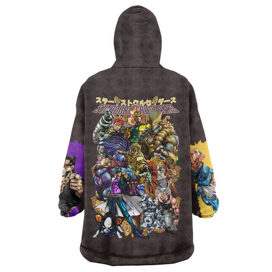Stardust Crusaders Jojos Bizarre Adventure Wearable Blanket Hoodie Japan Anime Style TS04