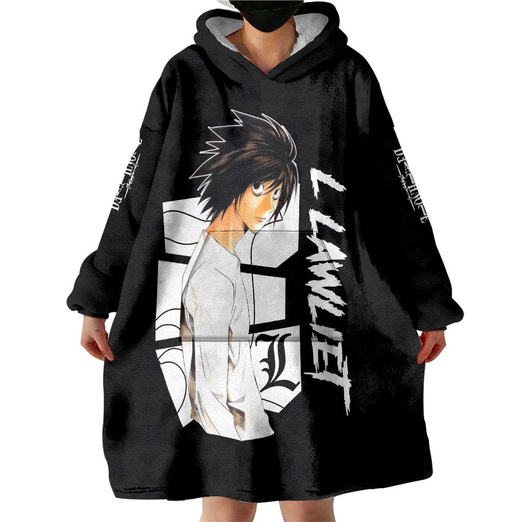 L Lawliet - Death Note Wearable Blanket Hoodie Anime Style TS04