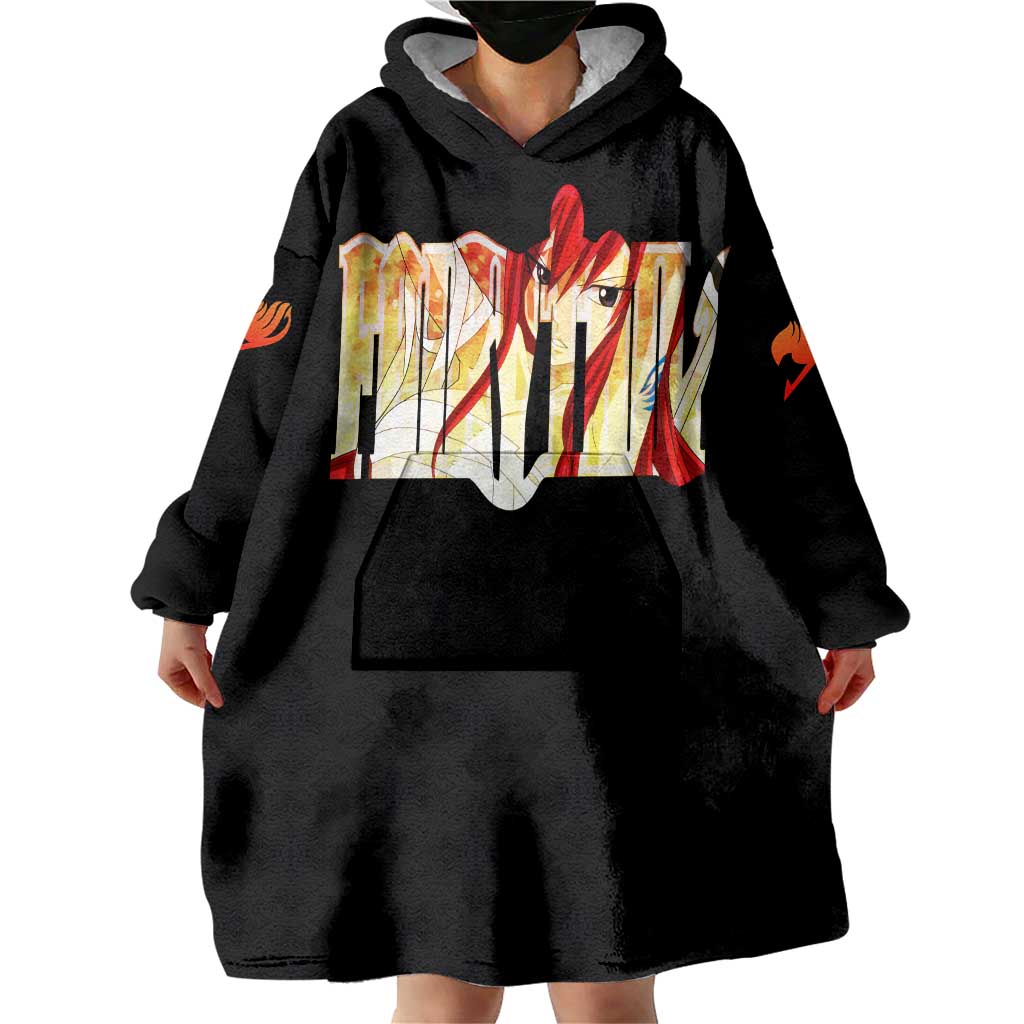 Erza Scarlet - Fairy Tail Wearable Blanket Hoodie Anime Style TS04