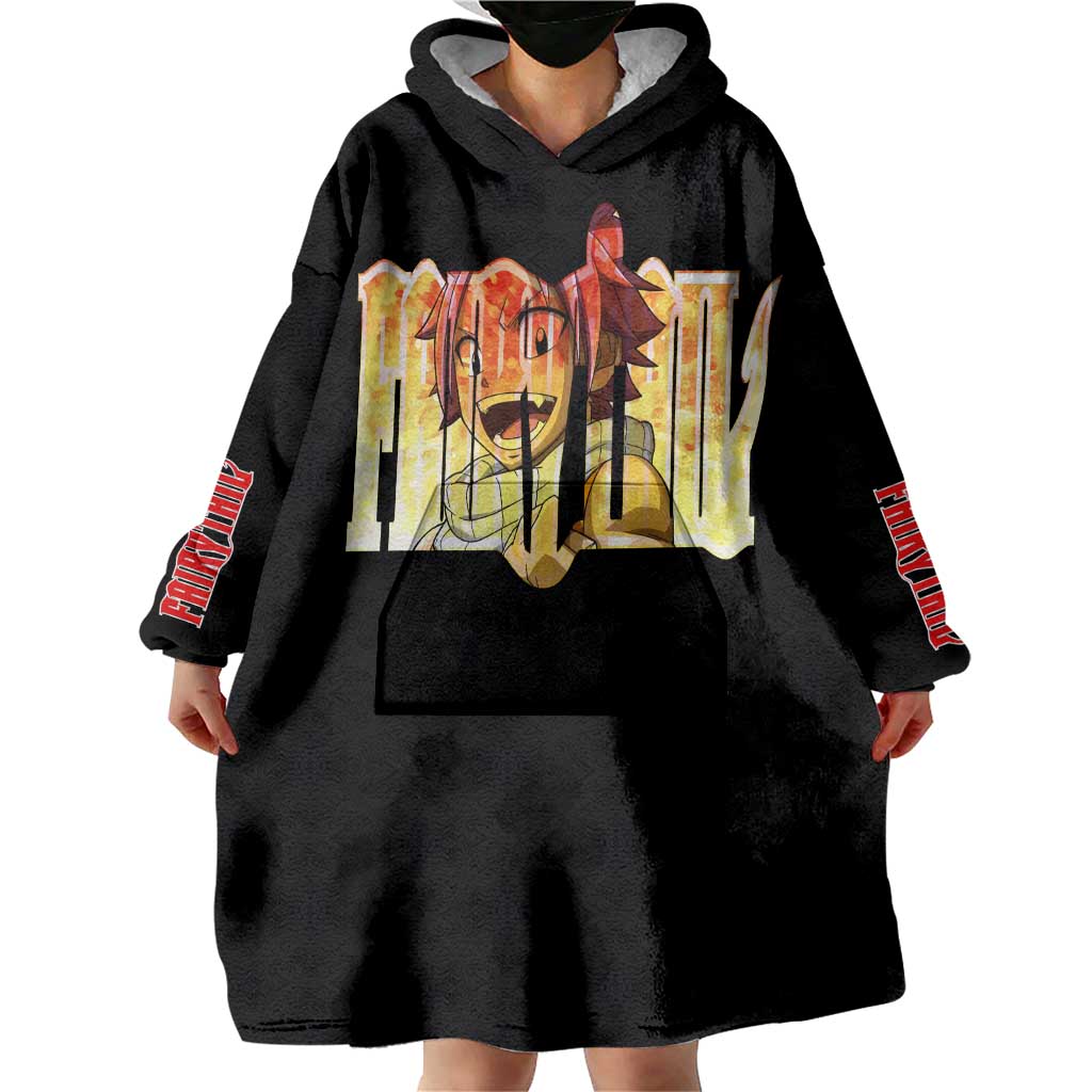 Natsu Dragneel - Fairy Tail Wearable Blanket Hoodie Anime Style TS04