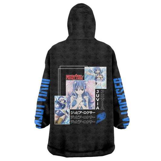 Juvia Lockser - Fairy Tail Wearable Blanket Hoodie Anime Style TS04
