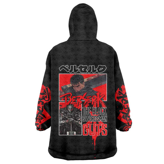 Guts Berserk Wearable Blanket Hoodie Anime Style TS04