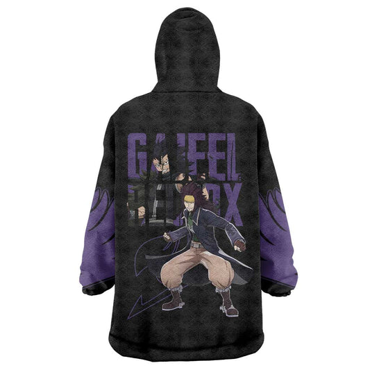 Gajeel Redfox - Fairy Tail Wearable Blanket Hoodie Anime Style TS04