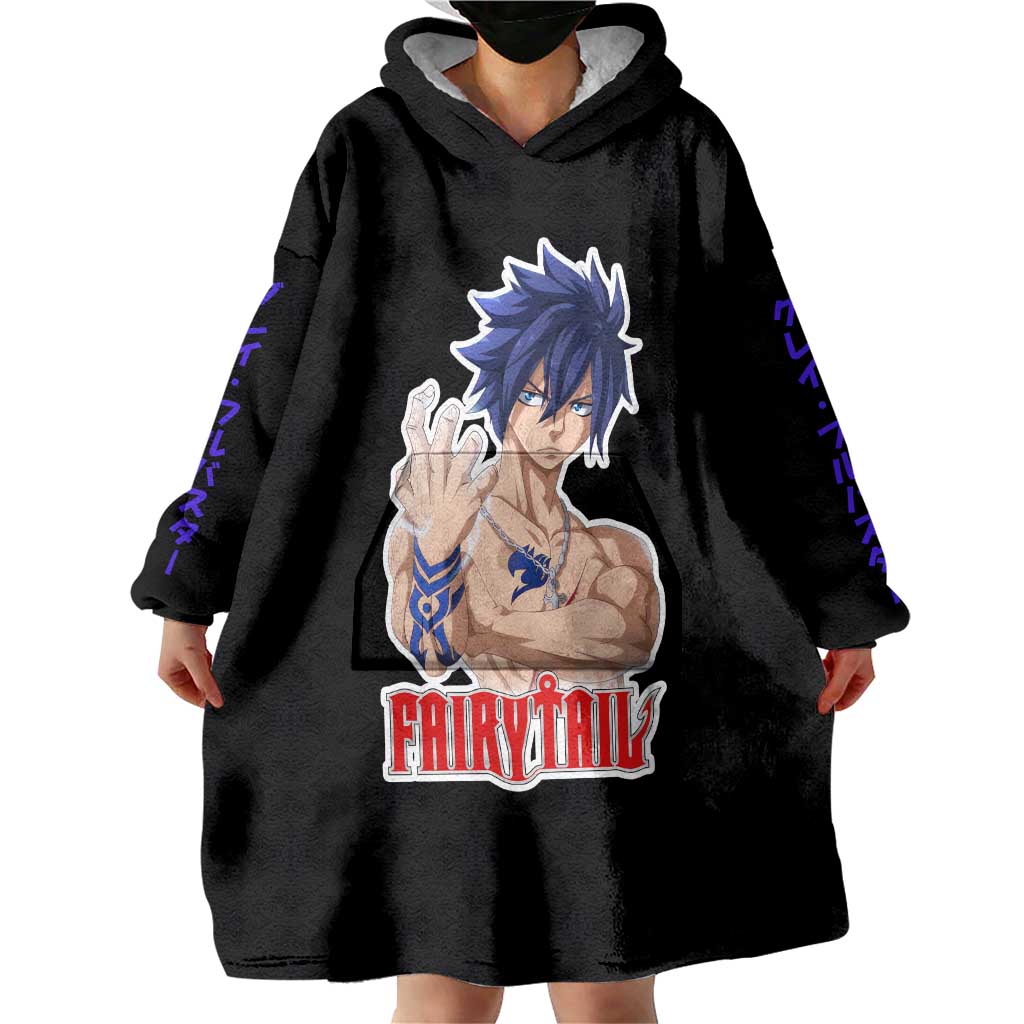 Gray Fullbuster - Fairy Tail Wearable Blanket Hoodie Anime Style TS04
