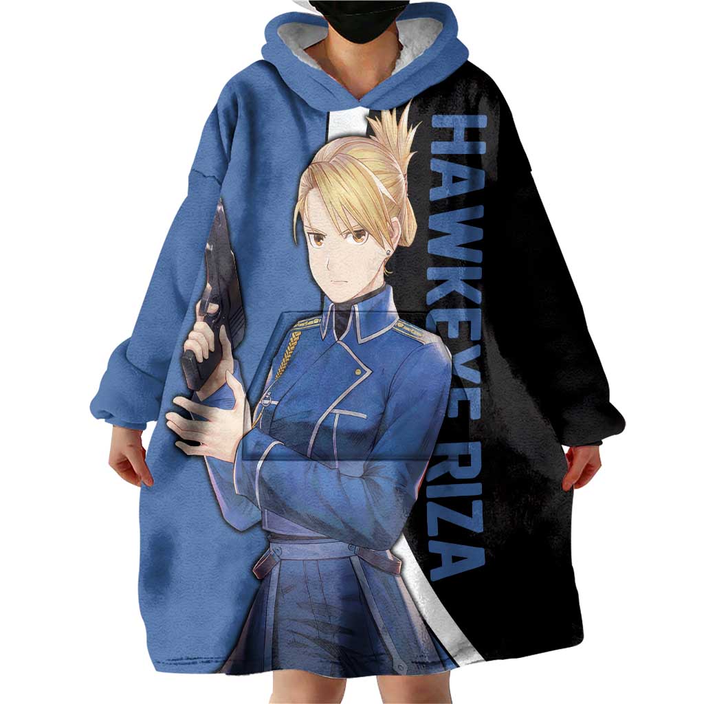 Hawkeye Riza - Fullmetal Alchemist Wearable Blanket Hoodie Anime Style TS04
