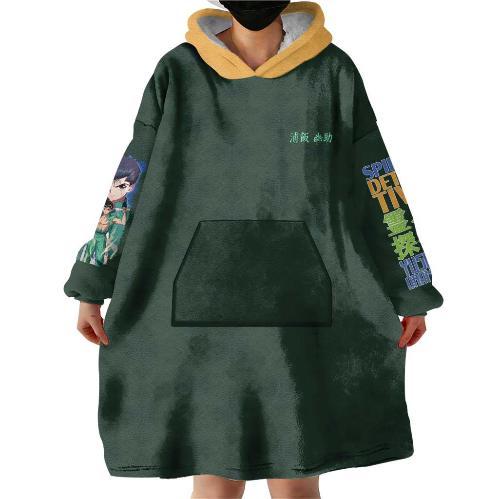 Yusuke Urameshi V4 Yuyu Hakusho Wearable Blanket Hoodie Japan Anime Style TS04