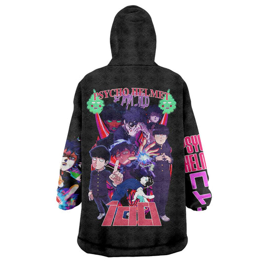 Shigeo Kageyama V4 Mob Psycho 100 Wearable Blanket Hoodie Japan Anime Style TS04