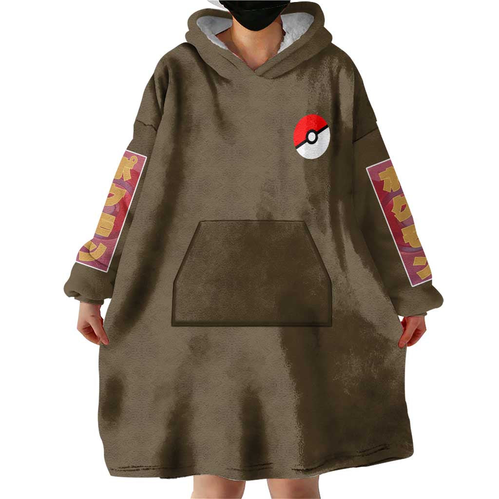 Rock Type Poke Wearable Blanket Hoodie Japan Anime Style TS04