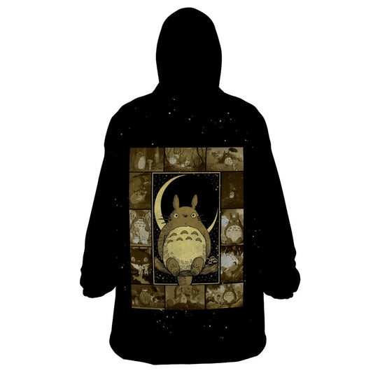 Totoro Anime Movie Wearable Blanket Hoodie Retro Vintage TS07