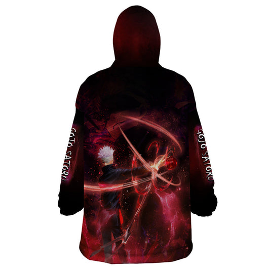Gojo Satoru Jujutsu Kaisen Infinite Void Wearable Blanket Hoodie TS07