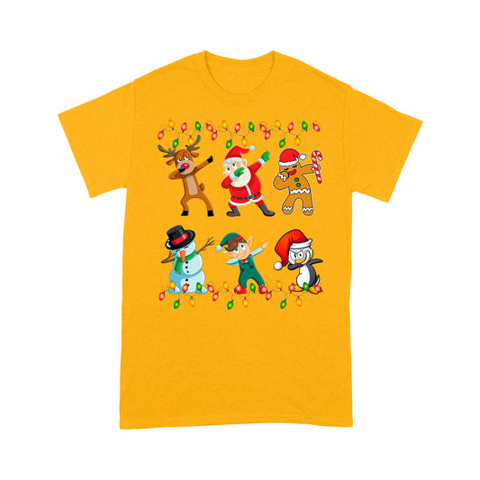 Ag Dabbing Daidí na Nollag Cairde Nollag Greannmhar Bronntanais na Nollag Bronntanas Léine Tee Don Nollaig